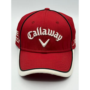 Callaway HEX Black Tour X Hot Odyssey Red Golf Hat by New Era Adjustable Cap